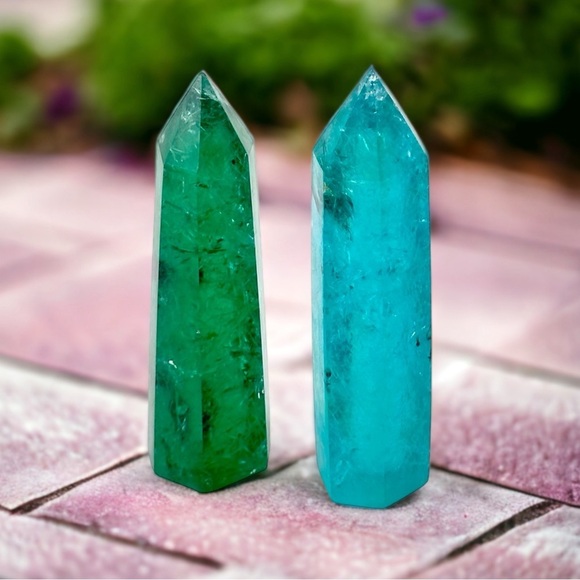 RARE Elestial Monatomic Blue Andara Crystal Tower Heart Chakra Healing - Picture 2 of 2